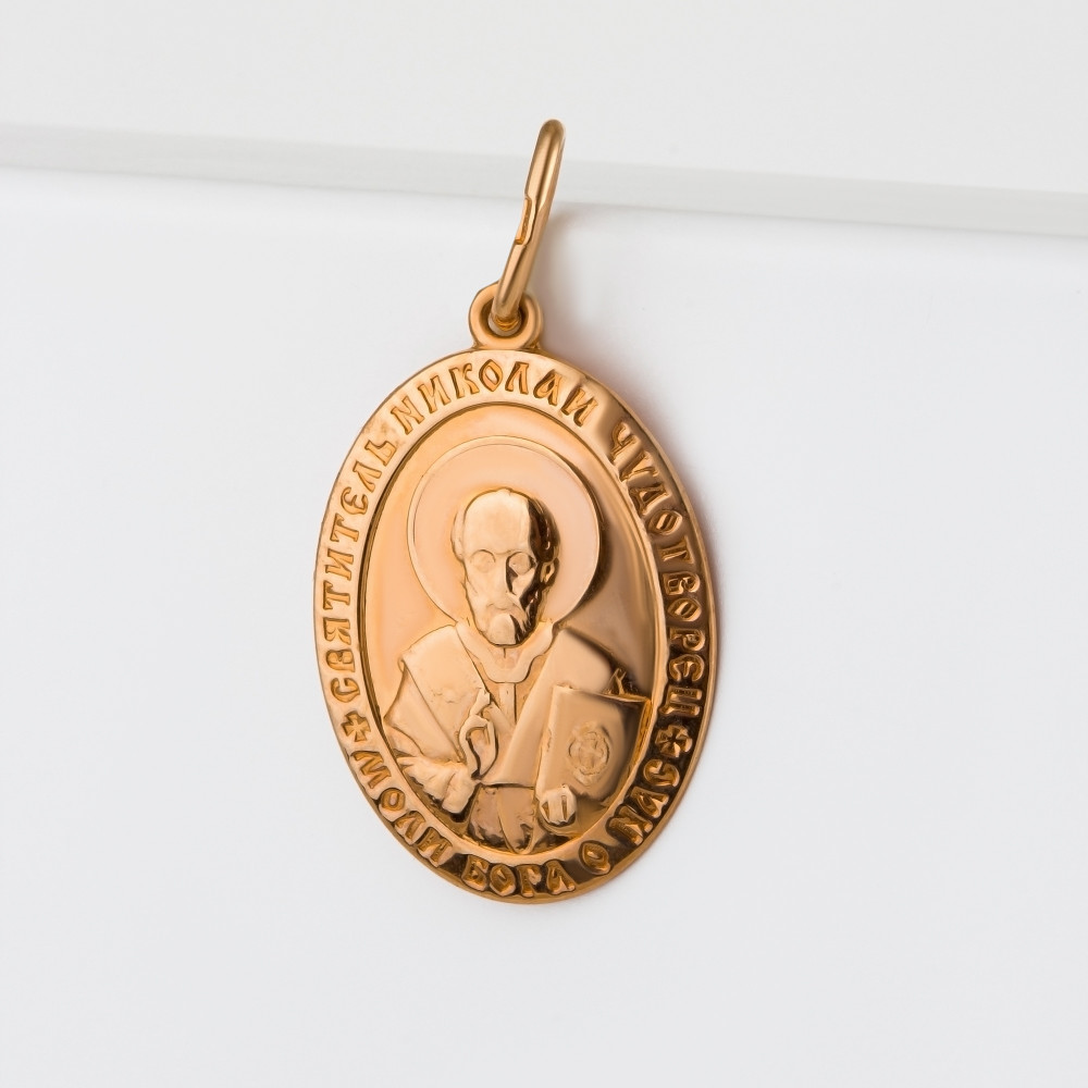 Золотая иконка Efremof из красного золота 585 пробы ЮПП1009381