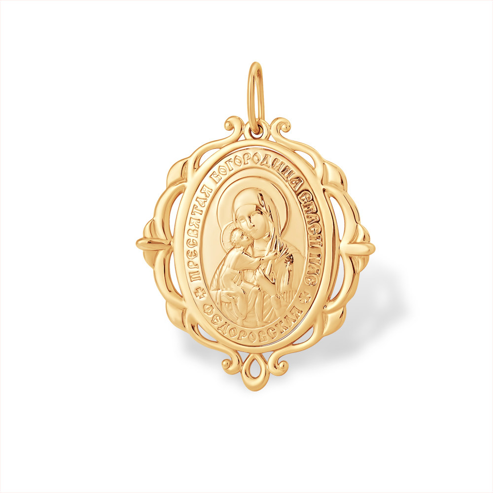 Золотая иконка Efremof из красного золота 585 пробы ЮПП10010092