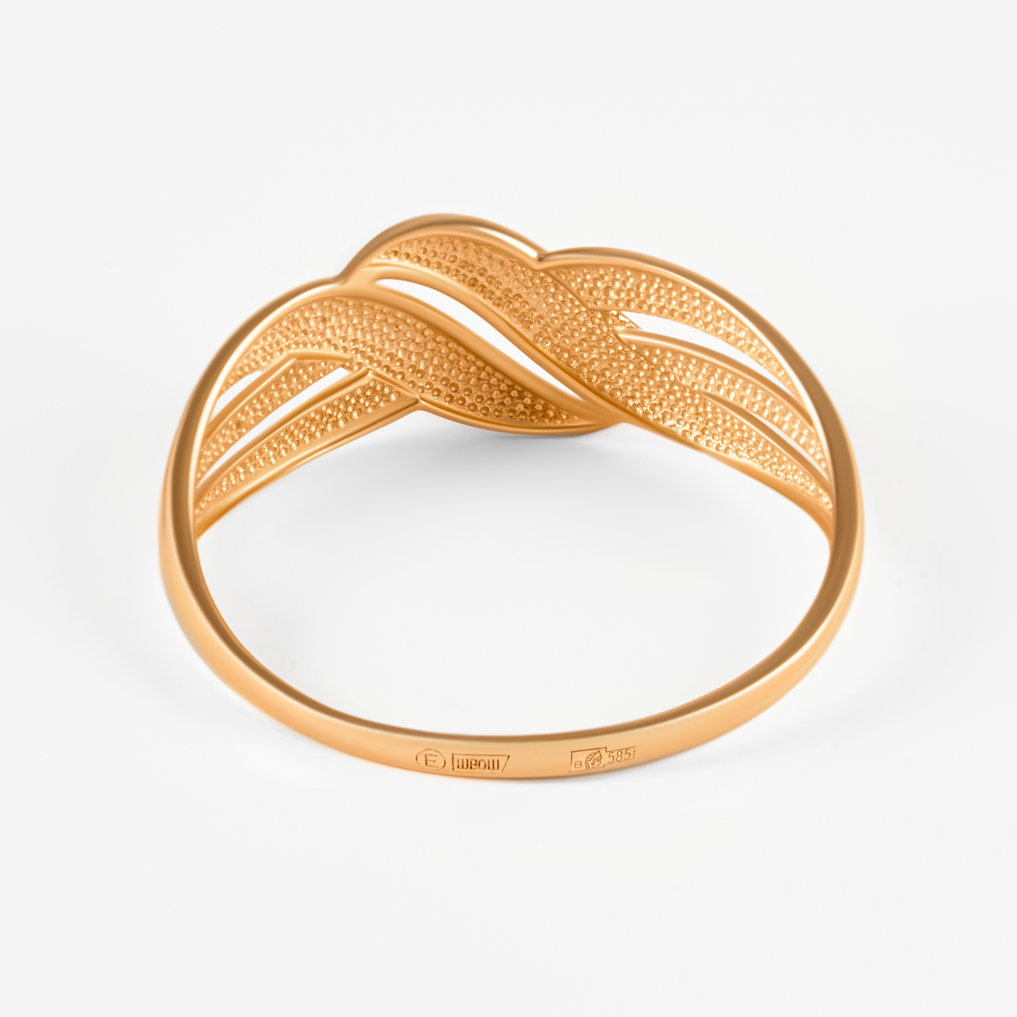 Золотое кольцо Efremof из красного золота 585 пробы ЮПК1209200, размеры от 17 до 19