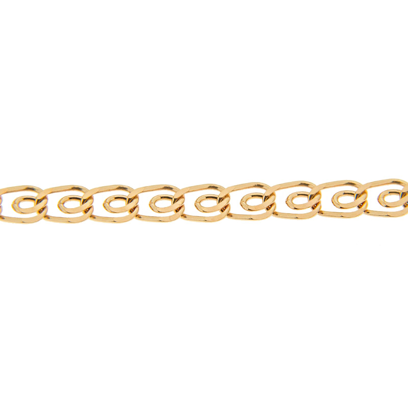 Золотая цепочка Бронницкий ювелир из красного золота 585 пробы лав 040 БЮ11040480155, размеры от 55 до 55