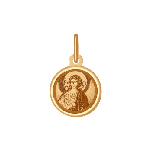 Золотая иконка с эмалью