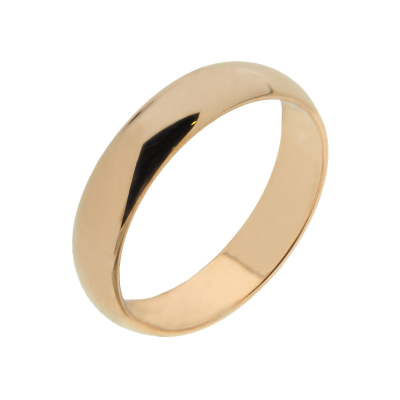 Золотое кольцо обручальное Золотое наследие из красного золота 585 пробы ЕН22-01400, размеры от 15.5 до 21.5