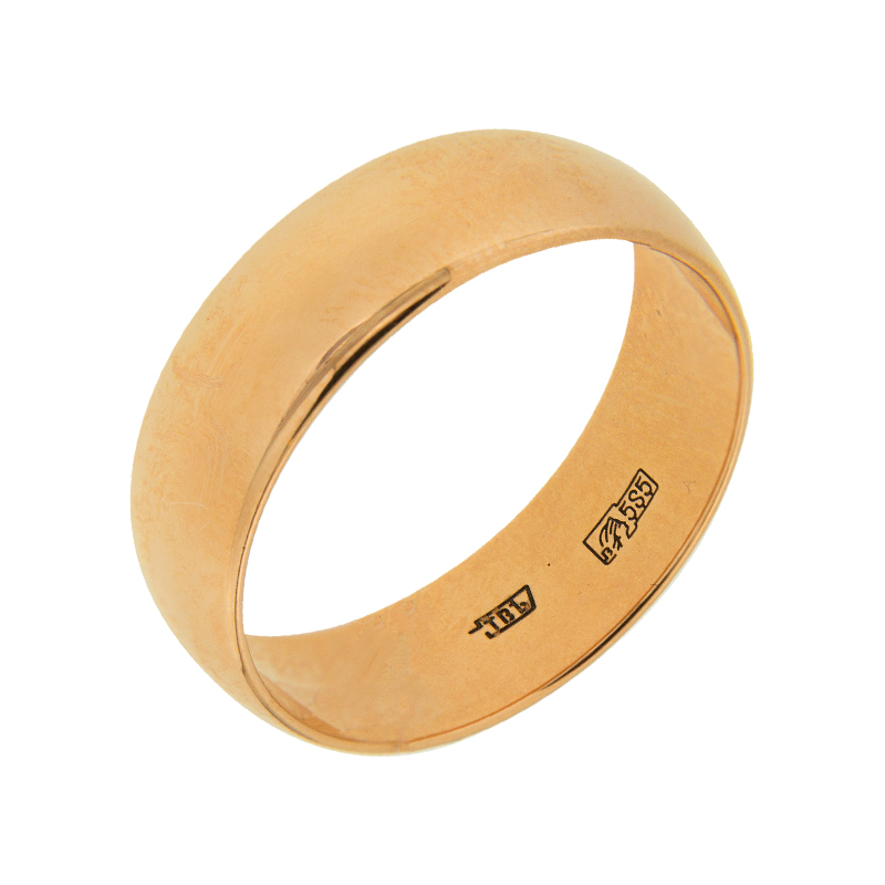 Золотое кольцо обручальное Золотое наследие из красного золота 585 пробы ЕН22-01600, размеры от 16.5 до 20.5
