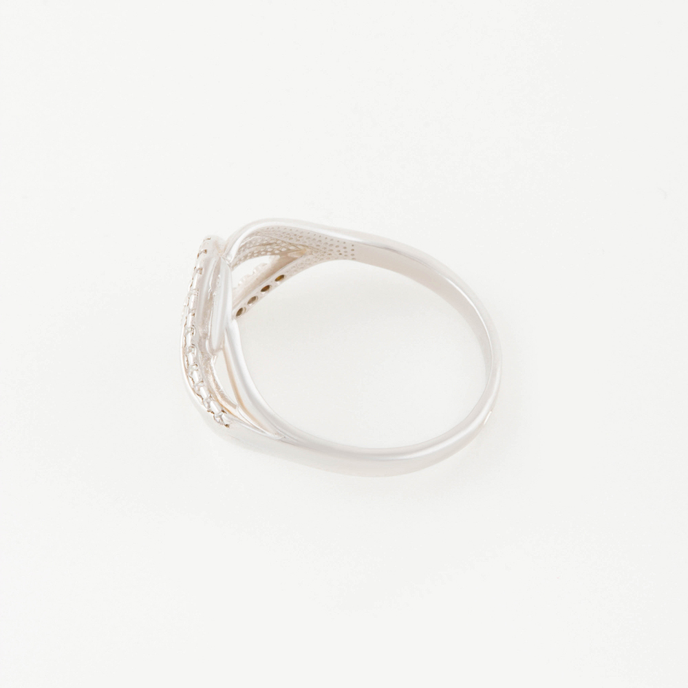 Серебряное кольцо Efremof  со вставками (фианит) ЮП1010010081, размеры от 17 до 18.5