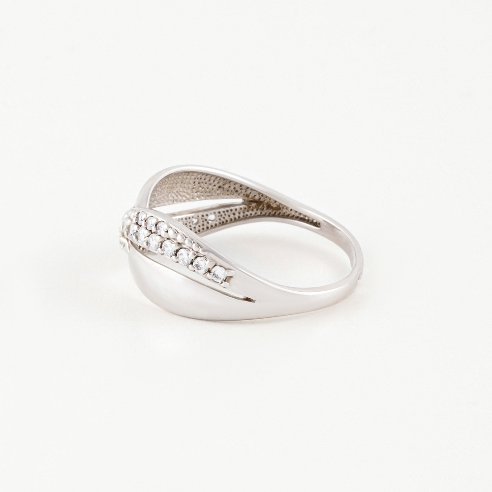 Серебряное кольцо Efremof  со вставками (фианит) ЮП1010010153, размеры от 16.5 до 18.5