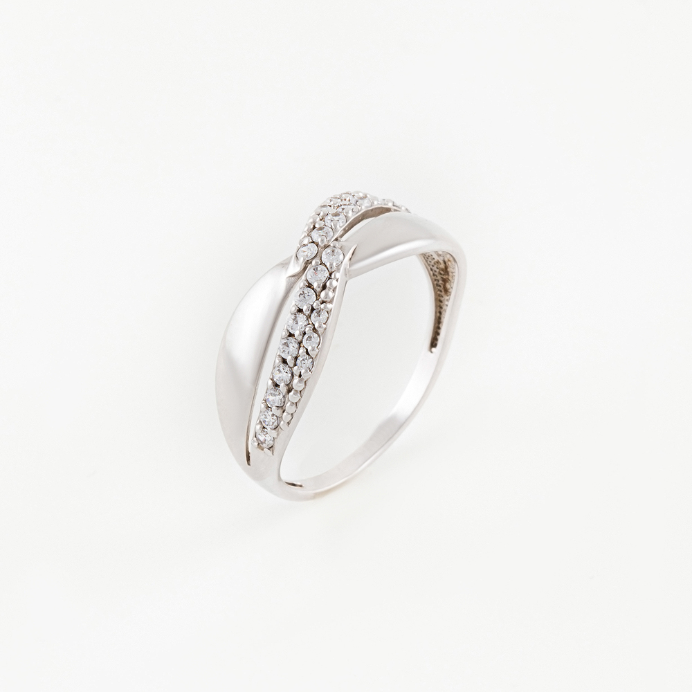 Серебряное кольцо Efremof  со вставками (фианит) ЮП1010010153, размеры от 16.5 до 18.5