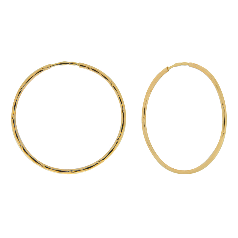 Золотые серьги конго Бронницкий ювелир из красного золота 585 пробы БЮ56020426000