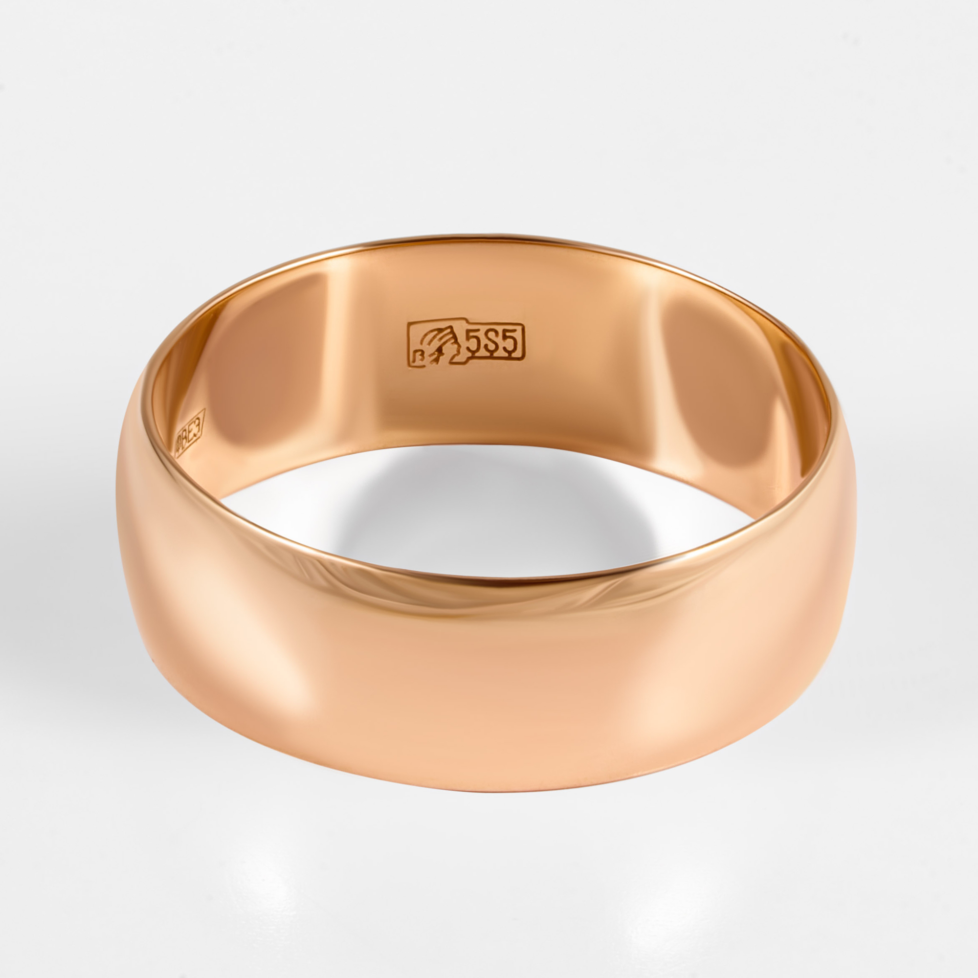 Золотое кольцо обручальное Sokolov из красного золота 585 пробы ДИ110217, размеры от 15.5 до 23
