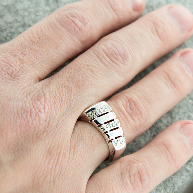 Серебряное кольцо Алмаз-холдинг АХ1С022528, размеры от 19 до 19