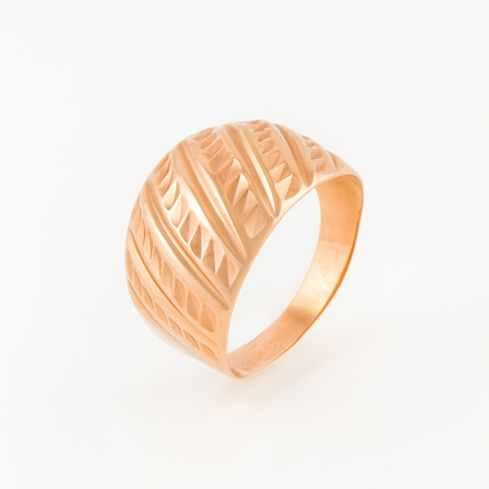 Золотое кольцо Efremof из красного золота 585 пробы ЮПК1107238, размеры от 16.5 до 21.5