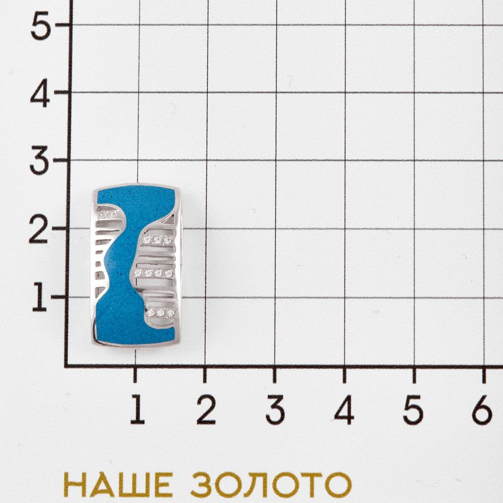 Серебряная подвеска Kabarovsky  со вставками (эмалью, сваровски и фианит) 9К13-020С