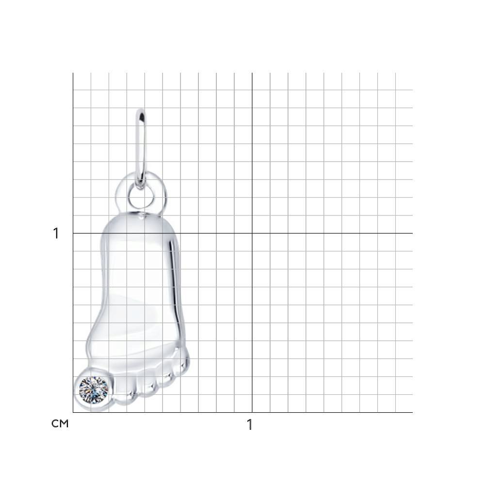 Серебряная подвеска Sokolov  со вставками (фианит) ДИ94031415