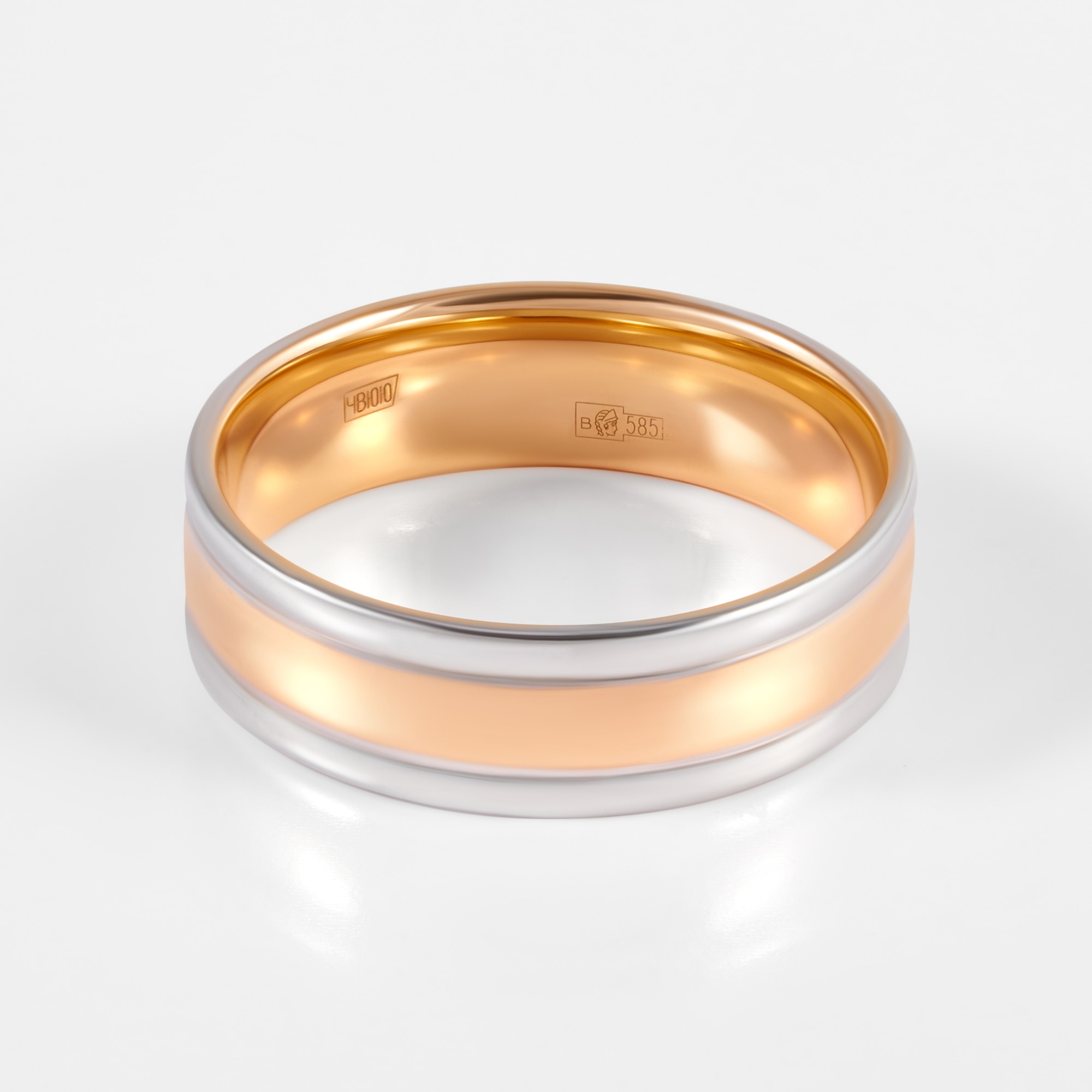 Золотое кольцо обручальное Sokolov из красного золота 585 пробы ДИ110164, размеры от 15.5 до 22