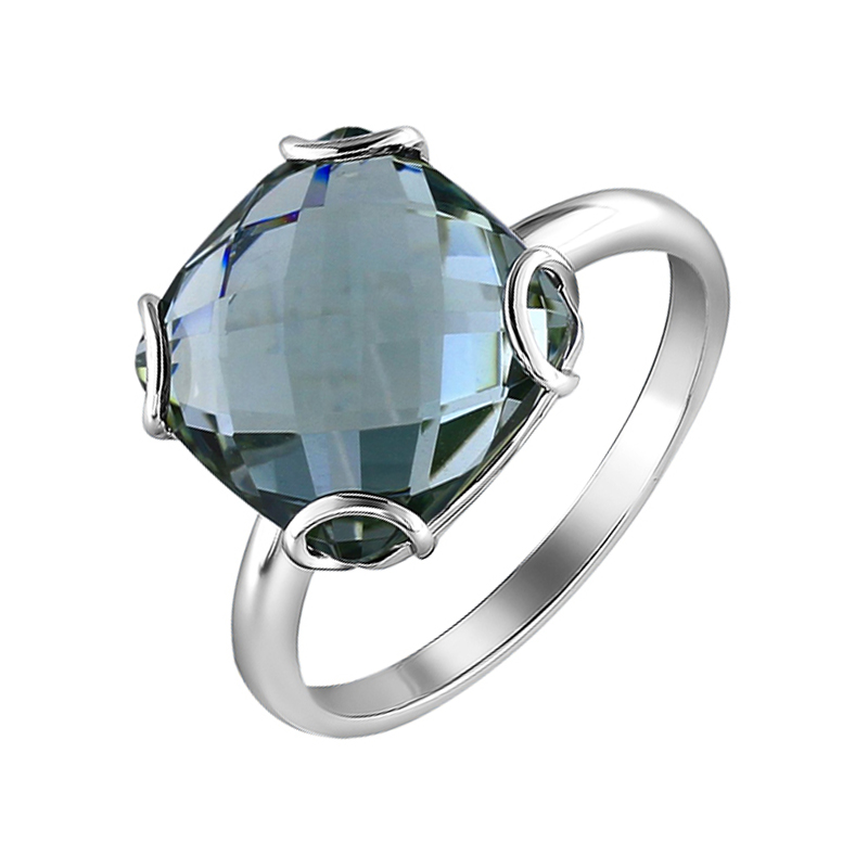 Серебряное кольцо Sokolov со вставками из полудрагоценных камней (топаз, кварц и фианит) ДИ92010692, размеры от 16 до 19.5