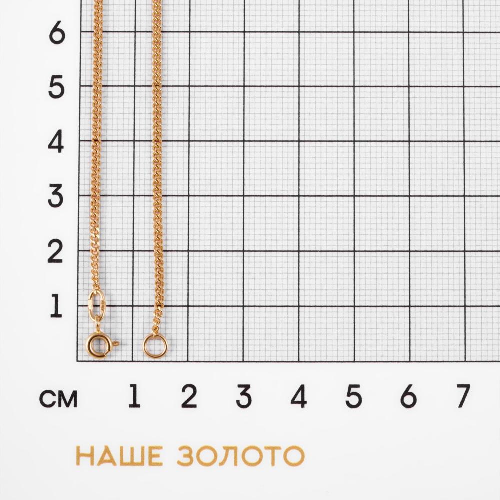 Золотая цепочка  из красного золота 585 пробы 2ДЦ205001, размеры от 40 до 60