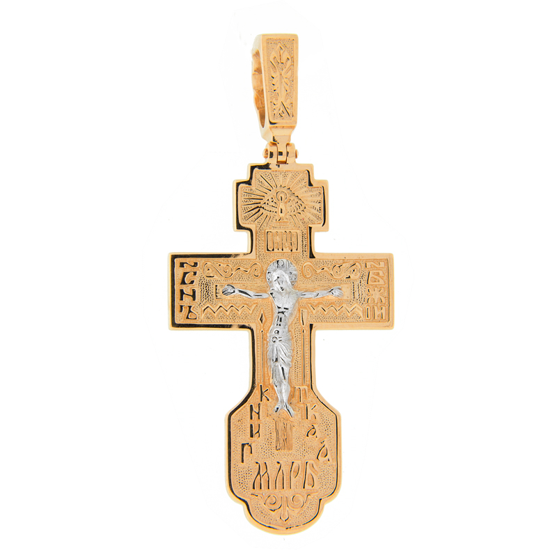 Золотой крест Золотое наследие из красного золота 585 пробы ЕН51-02-0000-02854