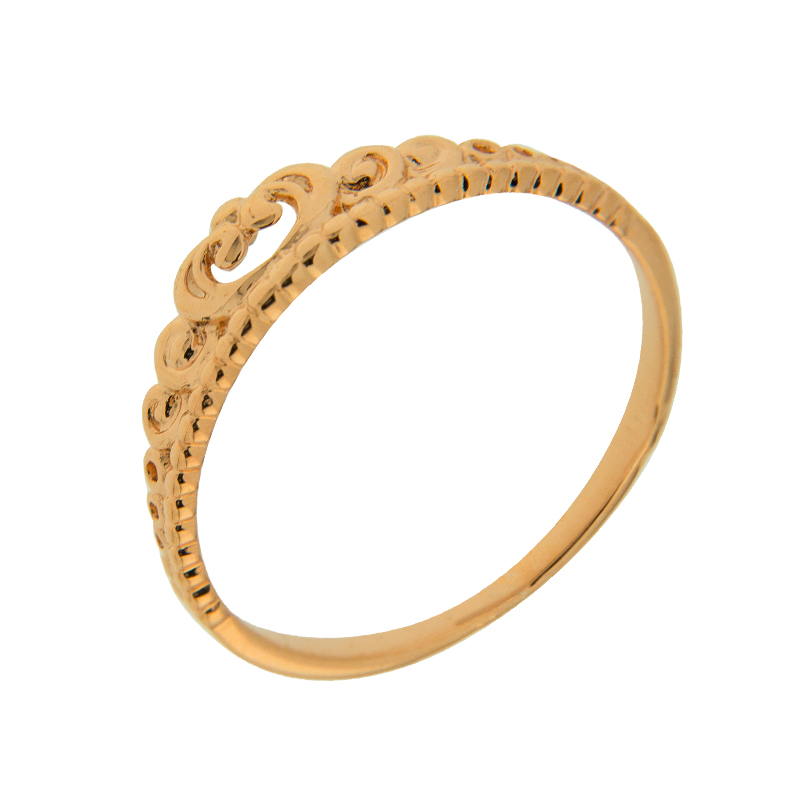 Золотое кольцо Золотов из красного золота 585 пробы 2Т3705371, размеры от 16 до 18.5
