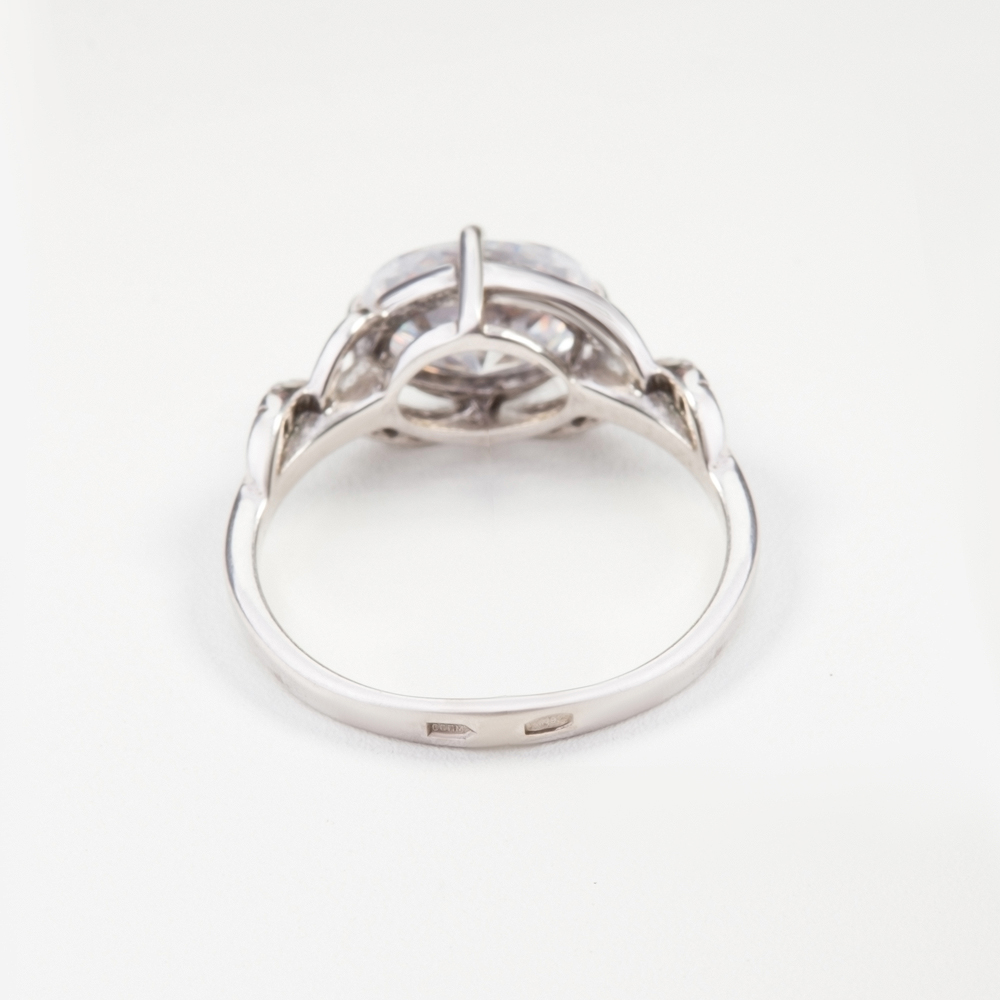 Серебряное кольцо Мидас-пермь  со вставками (фианит) 4МК269, размеры от 16 до 19