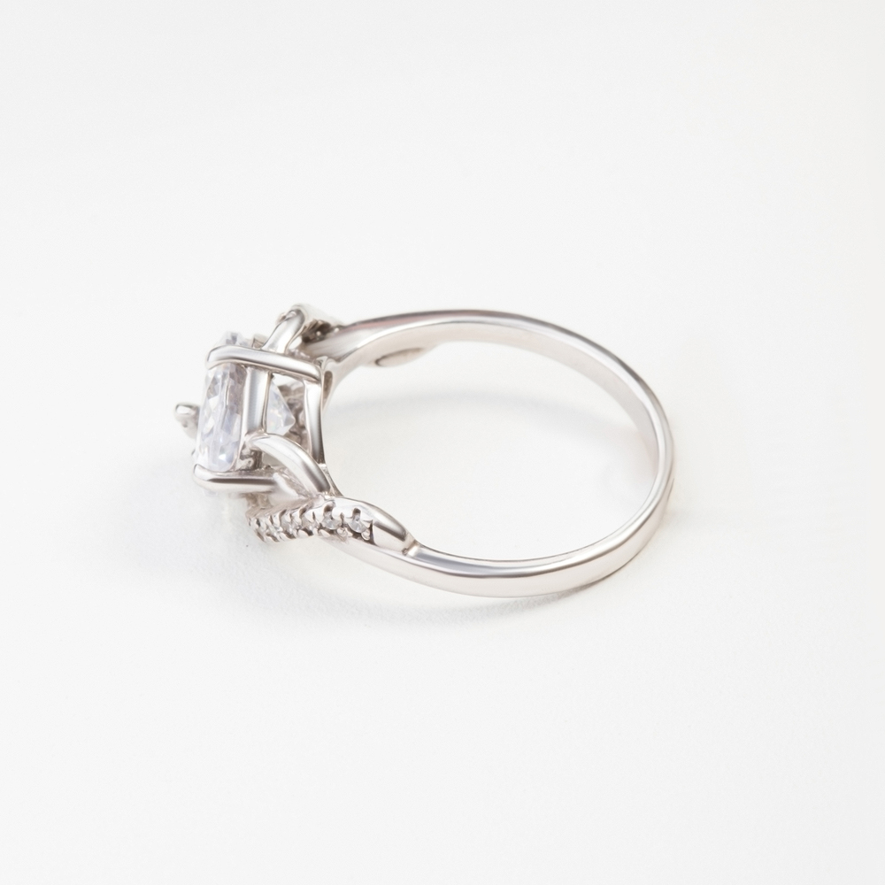 Серебряное кольцо Мидас-пермь  со вставками (фианит) 4МК269, размеры от 16 до 19