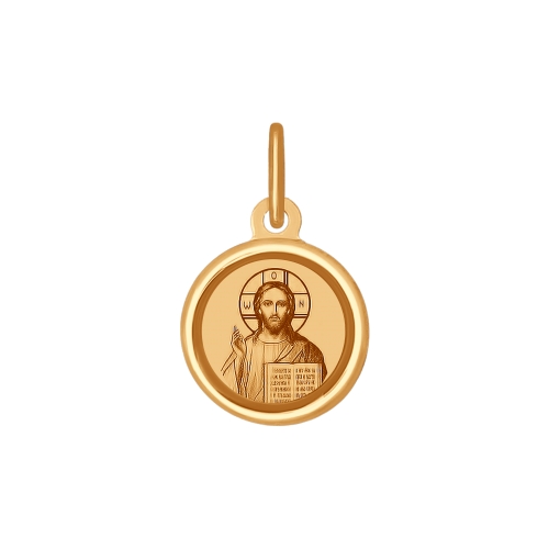 Золотая иконка Sokolov из красного золота 585 пробы и.х. ДИ103990