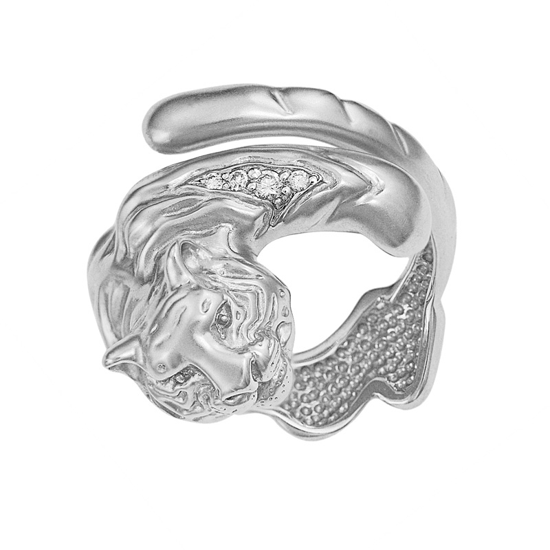 Серебряное кольцо Адриа  со вставками (фианит) ИАС11550, размеры от 15.5 до 19