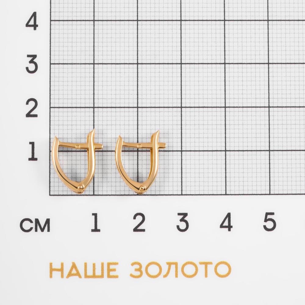 Золотые серьги Аллегро из красного золота 585 пробы 7А20893