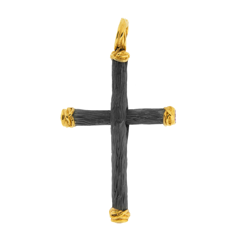 Серебряная подвеска Plata   со вставками (сваровски) ПВП-0168Бср