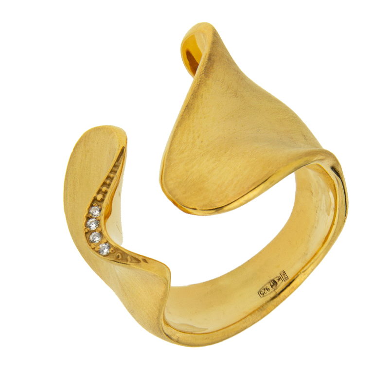 Серебряное кольцо Plata   со вставками (сваровски) ПВР-0152П, размеры от 1 до 17