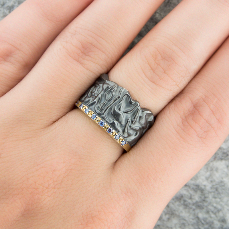 Серебряное кольцо Plata   со вставками (сваровски) ПВР-0219Бгл, размеры от 17.25 до 17.25