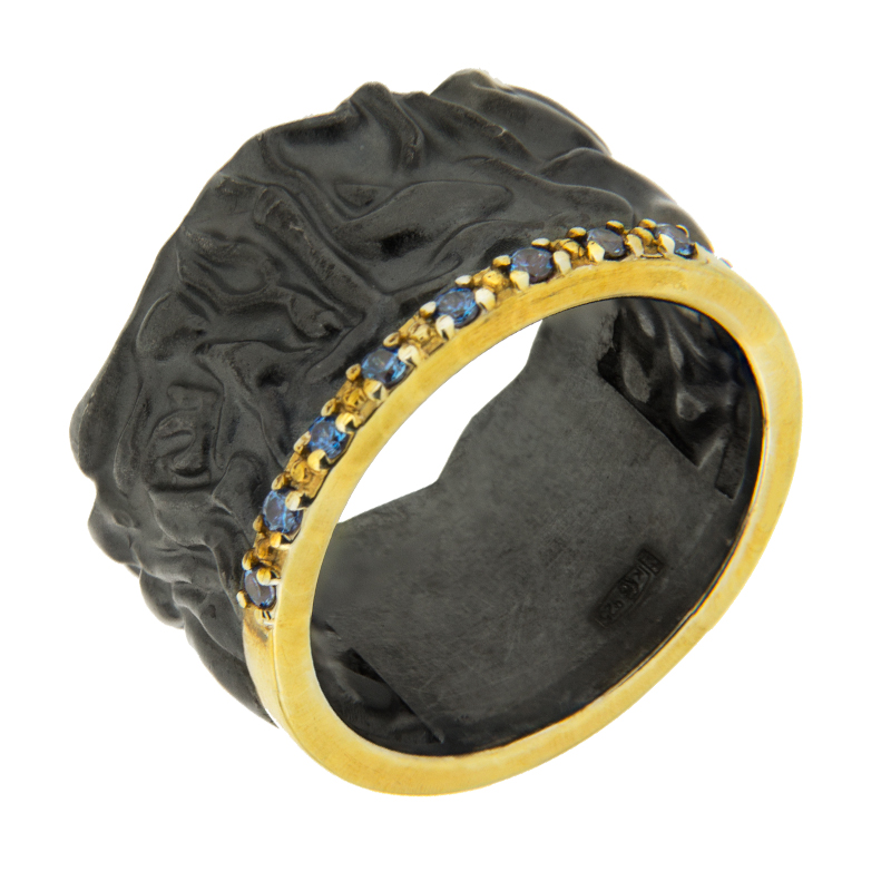 Серебряное кольцо Plata   со вставками (сваровски) ПВР-0219Бгл, размеры от 17.25 до 17.25