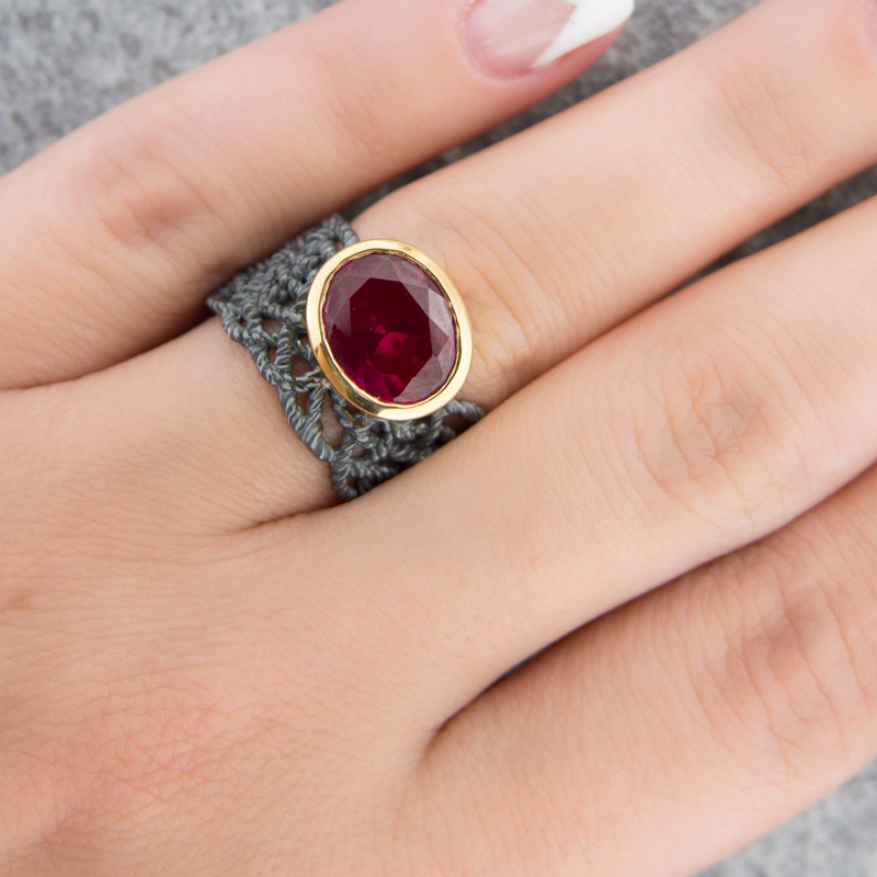 Серебряное кольцо Plata   со вставками (сваровски) ПВР-0132Бкр, размеры от 16.5 до 16.5