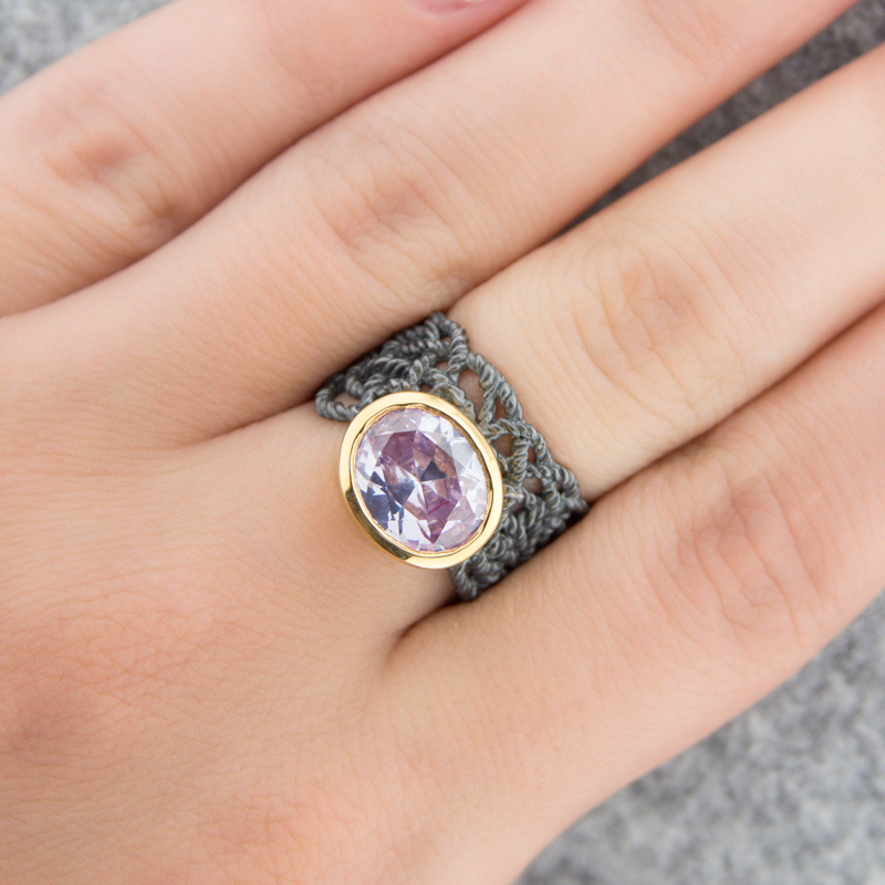 Серебряное кольцо Plata   со вставками (сваровски) ПВР-0132Бср, размеры от 16.5 до 16.5