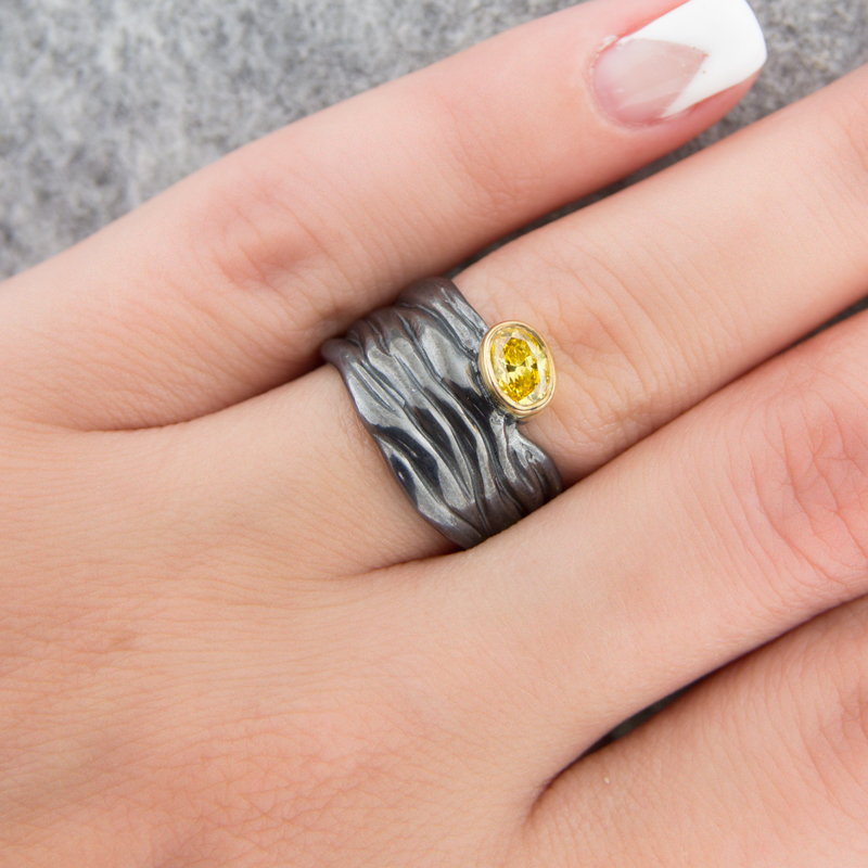 Серебряное кольцо Plata   со вставками (сваровски) ПВР-0149Бжл, размеры от 16.75 до 16.75