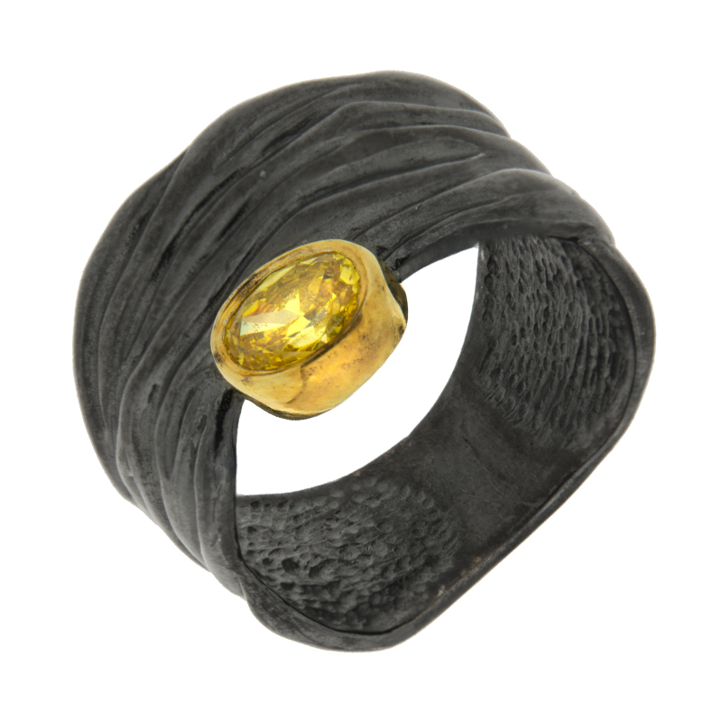 Серебряное кольцо Plata   со вставками (сваровски) ПВР-0149Бжл, размеры от 16.75 до 16.75