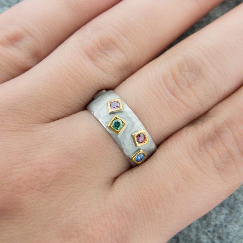 Серебряное кольцо Plata   со вставками (сваровски) ПВР-0177, размеры от 16.5 до 17.25