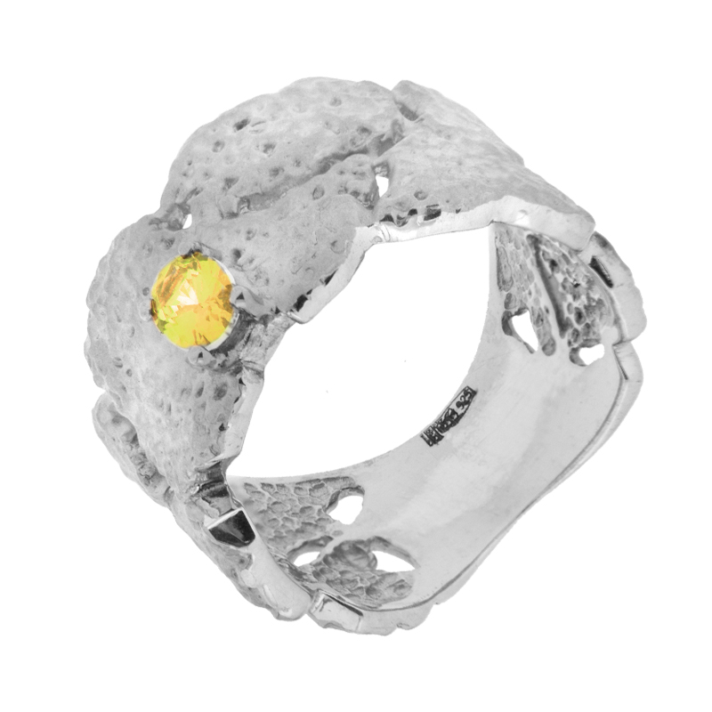 Серебряное кольцо Plata   со вставками (сваровски) ПВР0171Ржл, размеры от 17.75 до 17.75