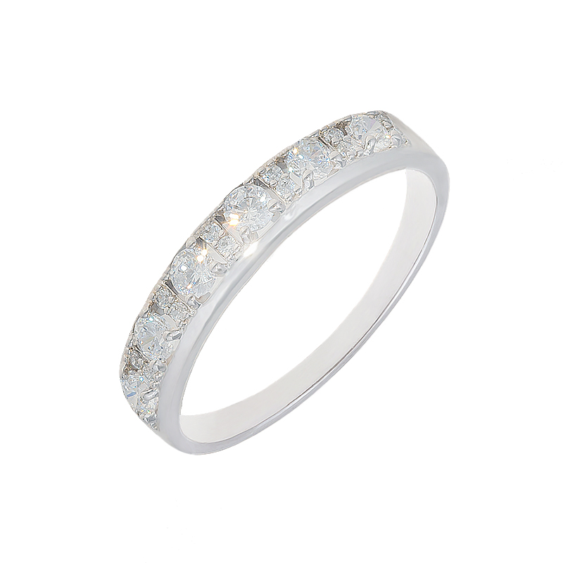 Серебряное кольцо Efremof  со вставками (фианит) ЮП1010015166, размеры от 17 до 18.5