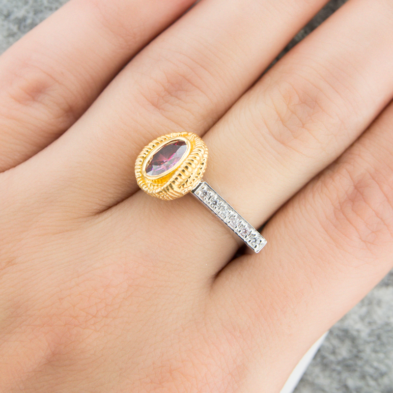 Серебряное кольцо Plata   со вставками (сваровски) ПВР-0161рз, размеры от 16.5 до 16.5