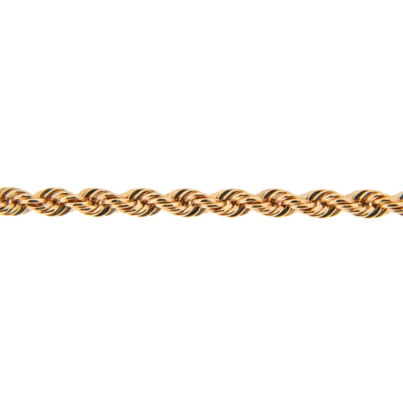 Золотая цепочка Саав из красного золота 585 пробы кордовая 050 ХС590005122, размеры от 50 до 50