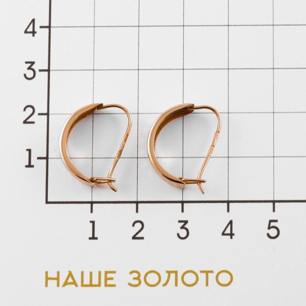 Золотые серьги Аллегро из красного золота 585 пробы 7А21340
