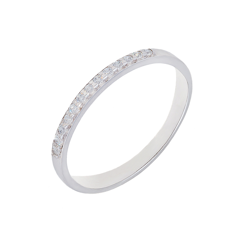 Серебряное кольцо Efremof  со вставками (фианит) ЮП1010011687, размеры от 16 до 18