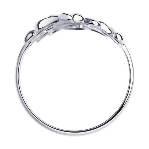 Серебряное кольцо Sokolov  со вставками (фианит) ДИ94012167, размеры от 16.5 до 19.5