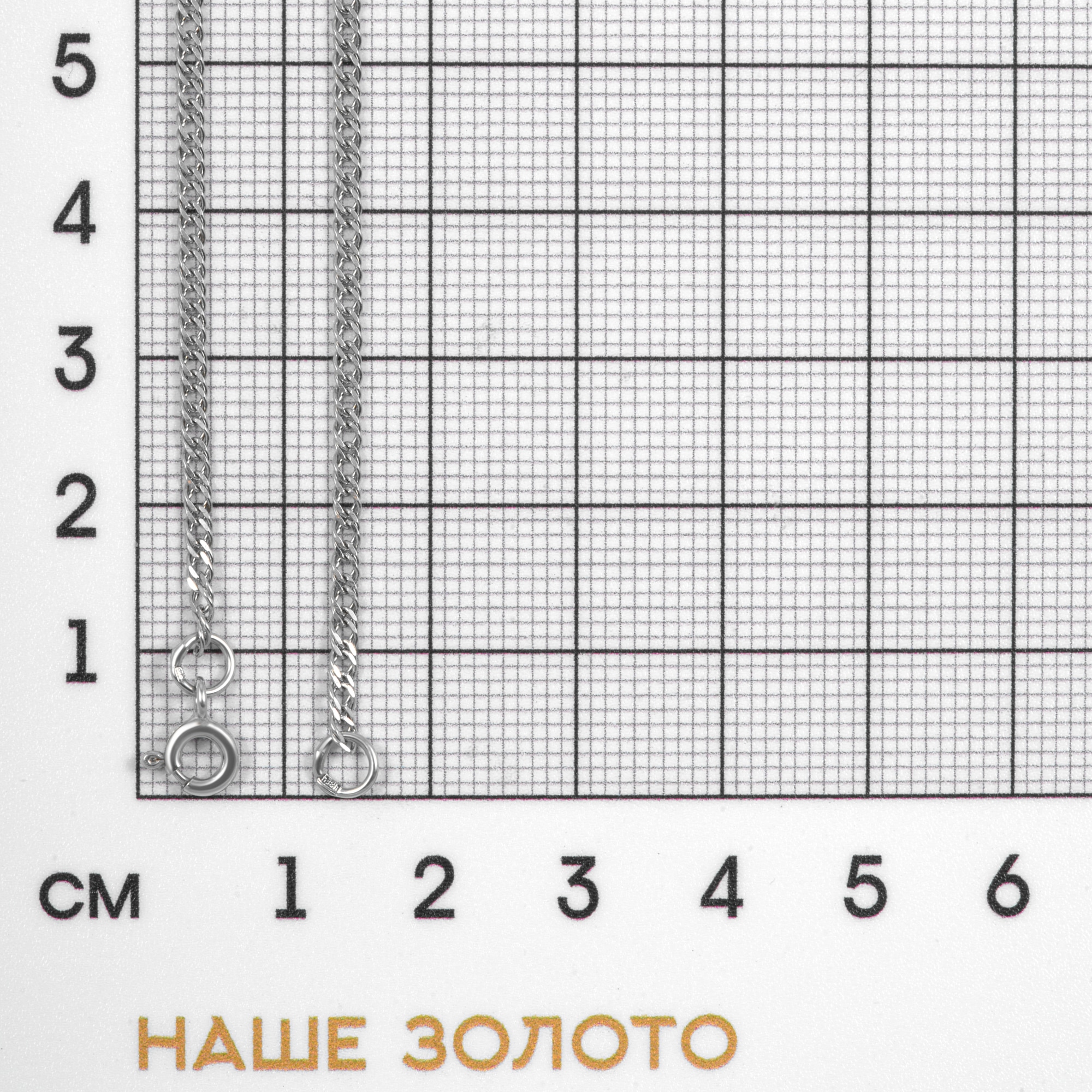 Серебряная цепочка Вознесенский 6ВРГР-35С, размеры от 40 до 60