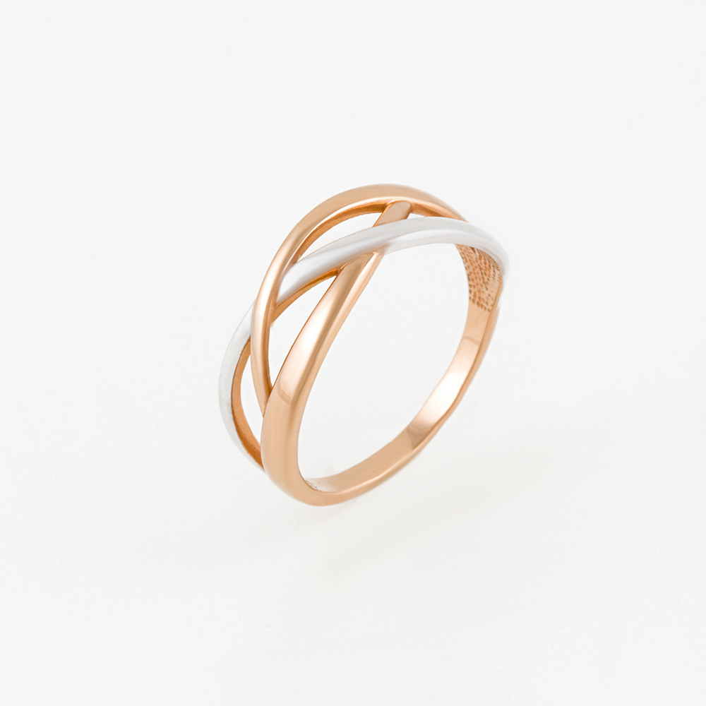 Золотое кольцо Вероника из красного золота 585 пробы 3ВК102-946, размеры от 15 до 19.5