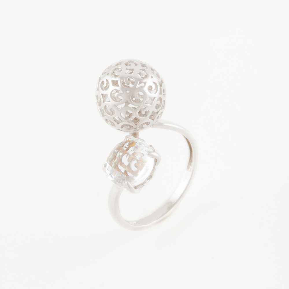 Серебряное кольцо Альфа  юг ЮХШК11, размеры от 16 до 18.5