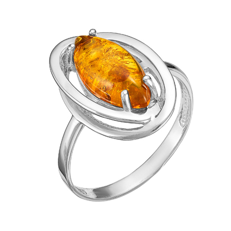 Серебряное кольцо Серебро россии со вставками из полудрагоценных камней () РОКП4Р640, размеры от 17 до 20