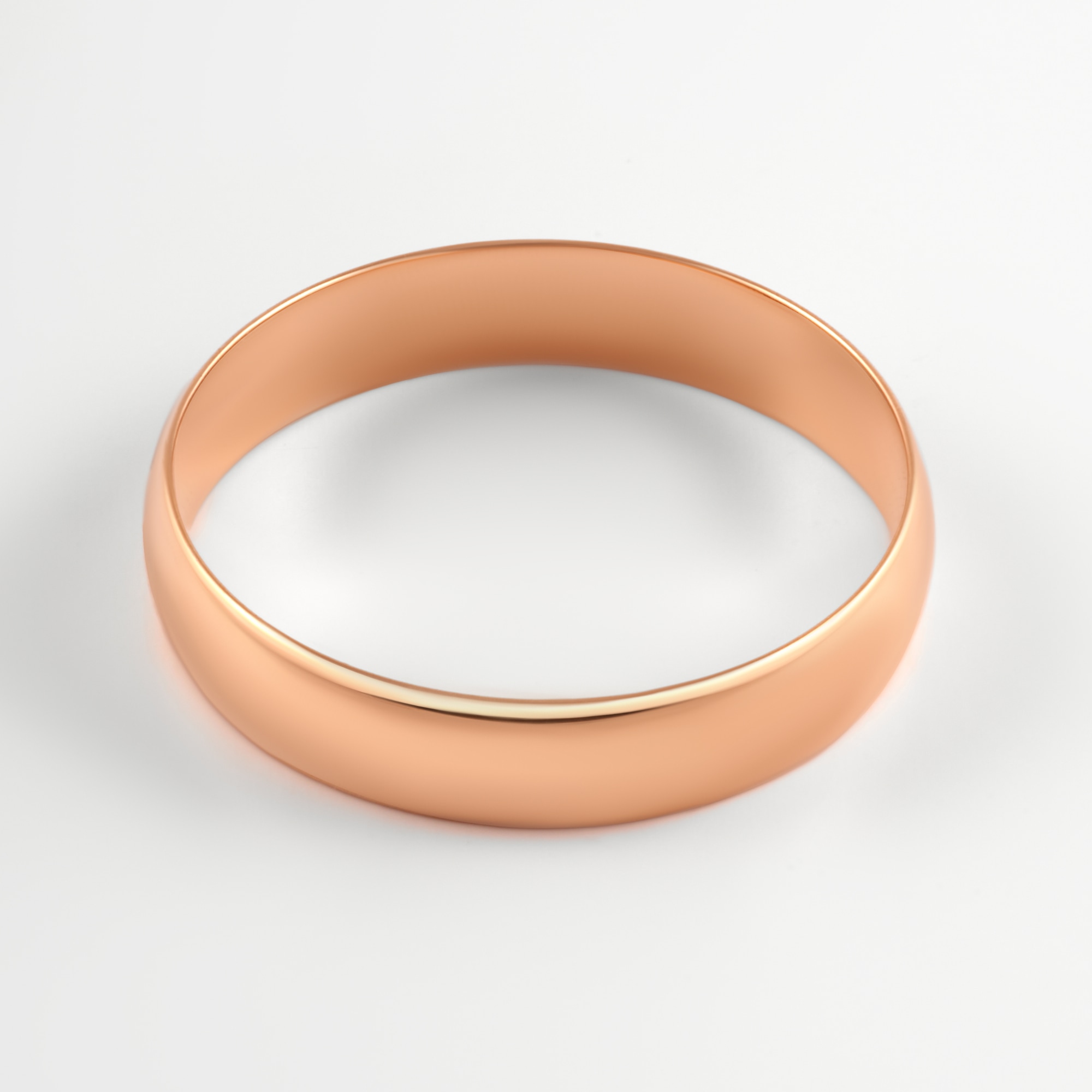 Золотое кольцо обручальное Топаз из красного золота 585 пробы ТЗТ10001016н-4, размеры от 16 до 21