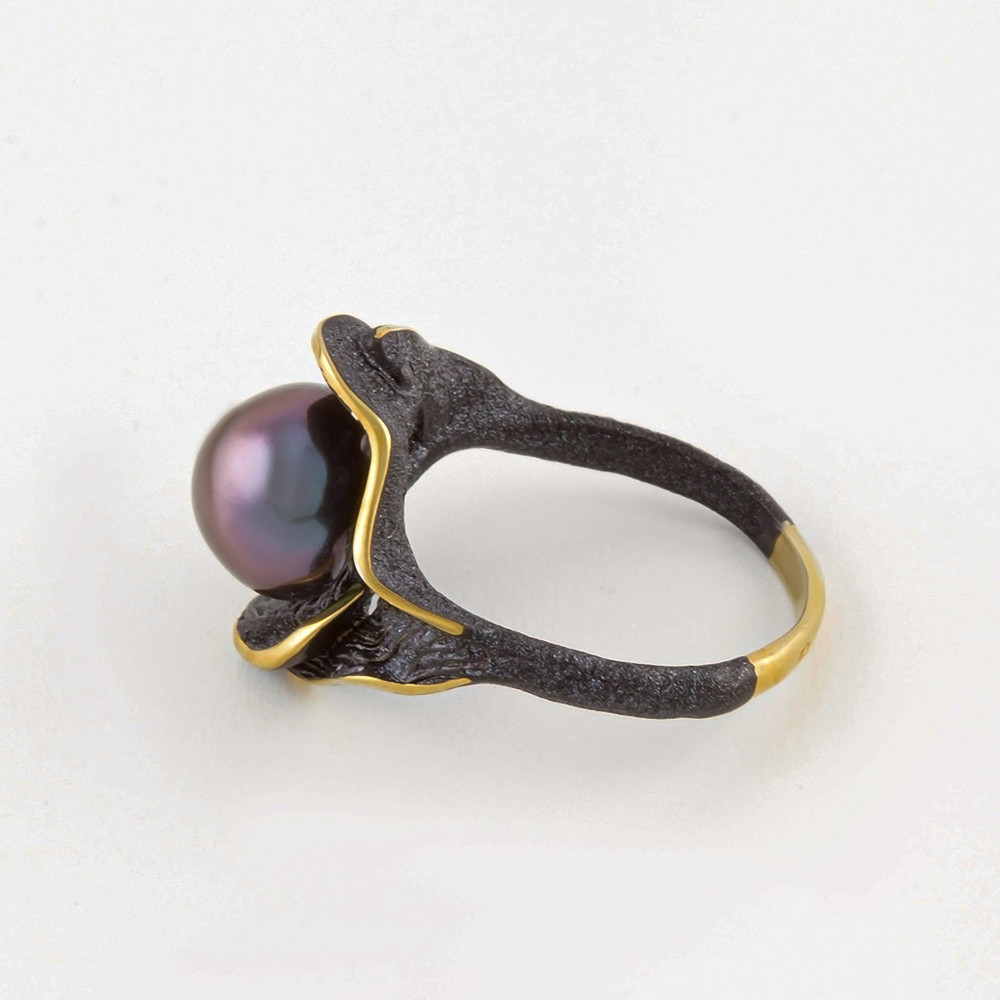 Серебряное кольцо Флёр ж  со вставками () ФЖ51818.2, размеры от 17 до 17