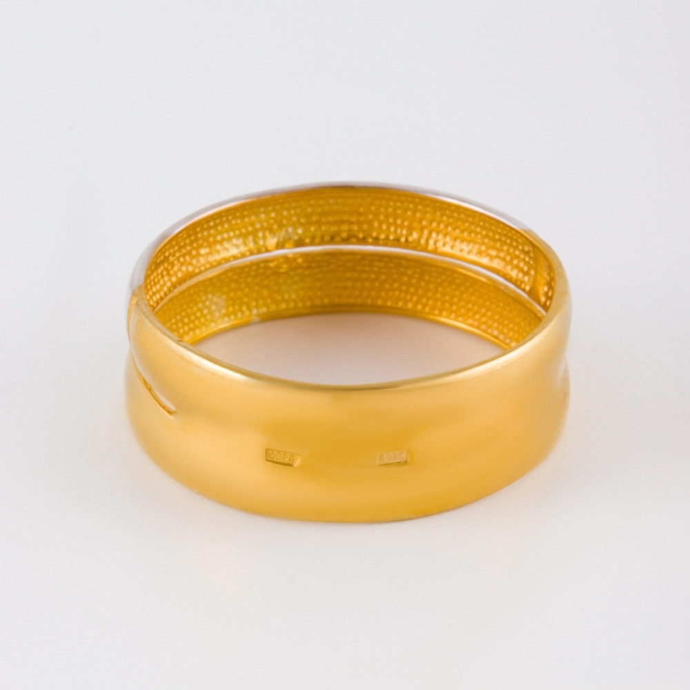 Серебряное кольцо Дельта (delta) ДП211885ПЗЖС, размеры от 16.5 до 18.5