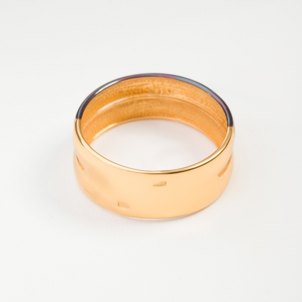 Серебряное кольцо Дельта (delta) ДП211564ПЗЖС, размеры от 16.5 до 18.5